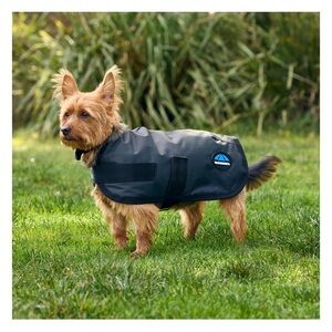 Waterproof Black Dog Coat XS 30cm/12”